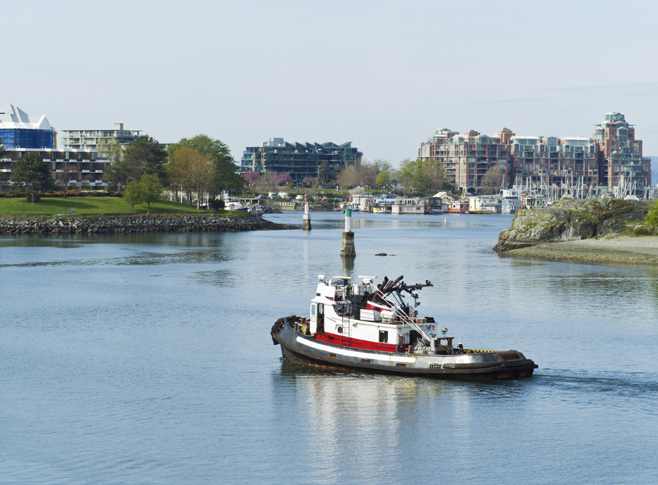 Tug Boat in Victoria Canada Harbor